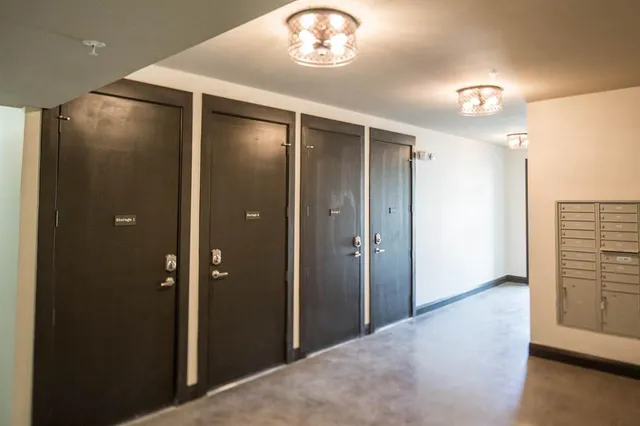 a view of livingroom with kitchen