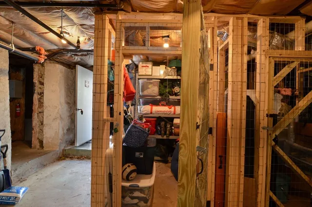 a view of storage and utility room