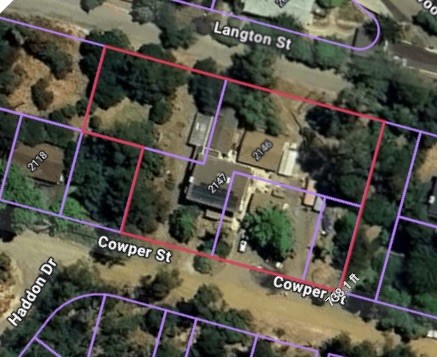 2146 Cowper Street Cambria, CA 93428 - Photo 44 of 46 Huge Lot! 16 contiguous lots from 3 APNS providing street to street property boundaries, privacy and plenty of opportunity for gardens etc.