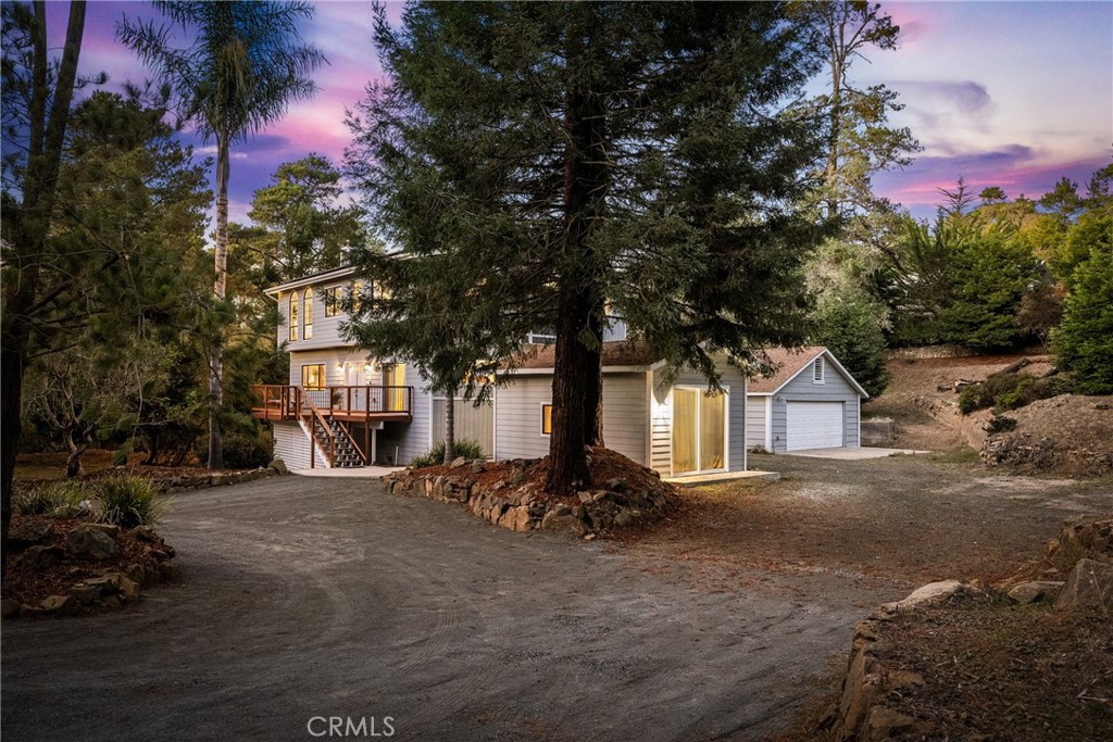 2146 Cowper Street Cambria, CA 93428 - Photo 7 of 46 U-shaped Driveway and also Driveway to side-facing garage and plenty of parking space for RVs.