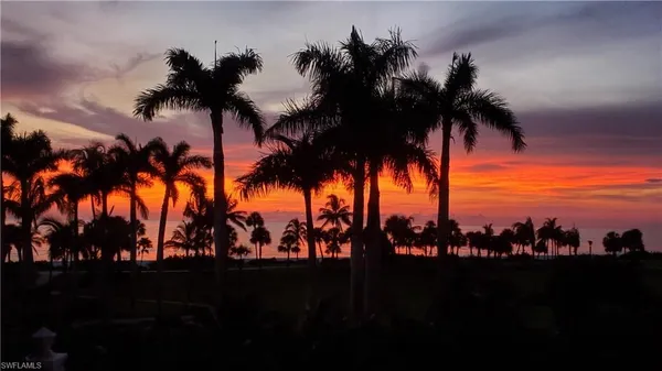 a view of sunset