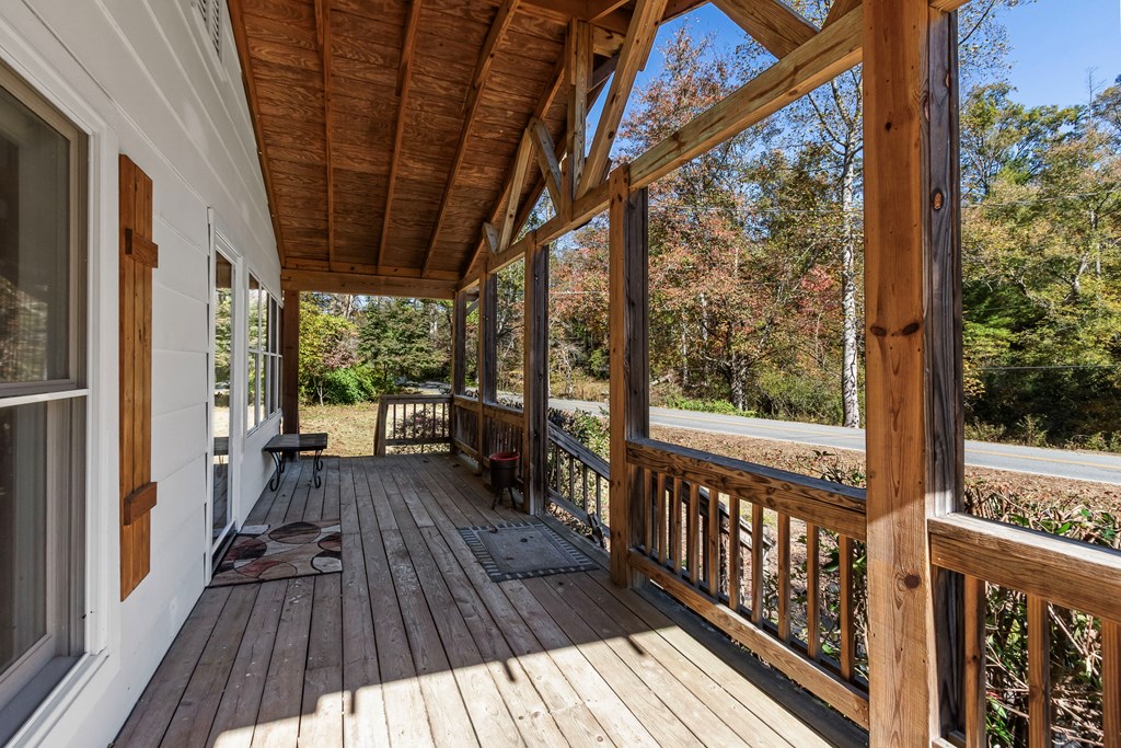 3391 Candy Mountain Road Murphy, NC 28906 - Photo 11 of 59 a view of balcony with wooden floor