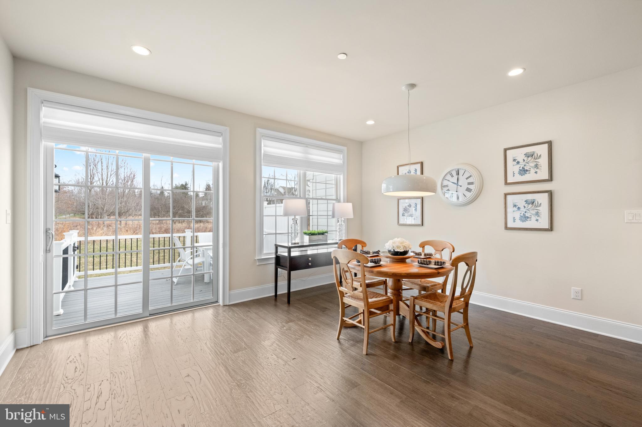 3860 Meadow View Farm Road Newtown Square, PA 19073 - Photo 15 of 40 a dining room with furniture and wooden floor