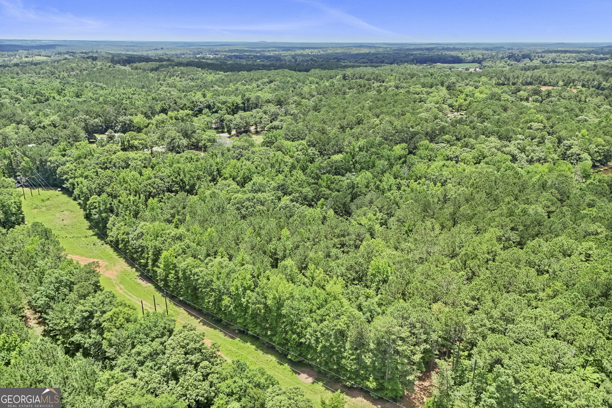 11.59-ac Hunt Road LaGrange, GA 30241 - Photo 17 of 34 a view of a lush green outdoor space with a lake view and mountain view