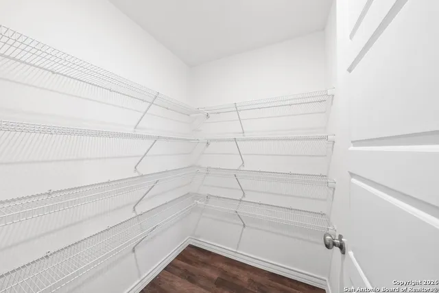 a view of a store room with stairs