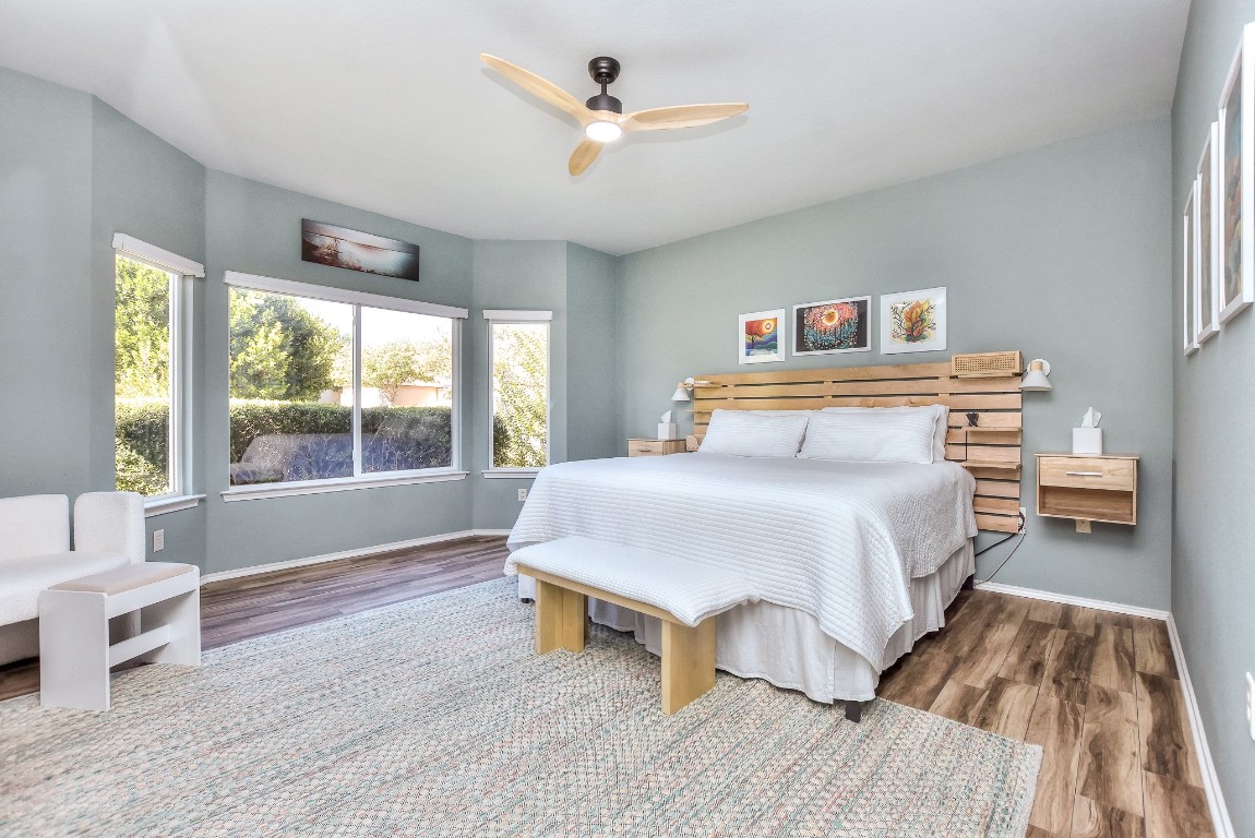 116 Dandelion Drive Georgetown, TX 78633 - Photo 19 of 31 Bedroom featuring ceramic tile floors and bay window