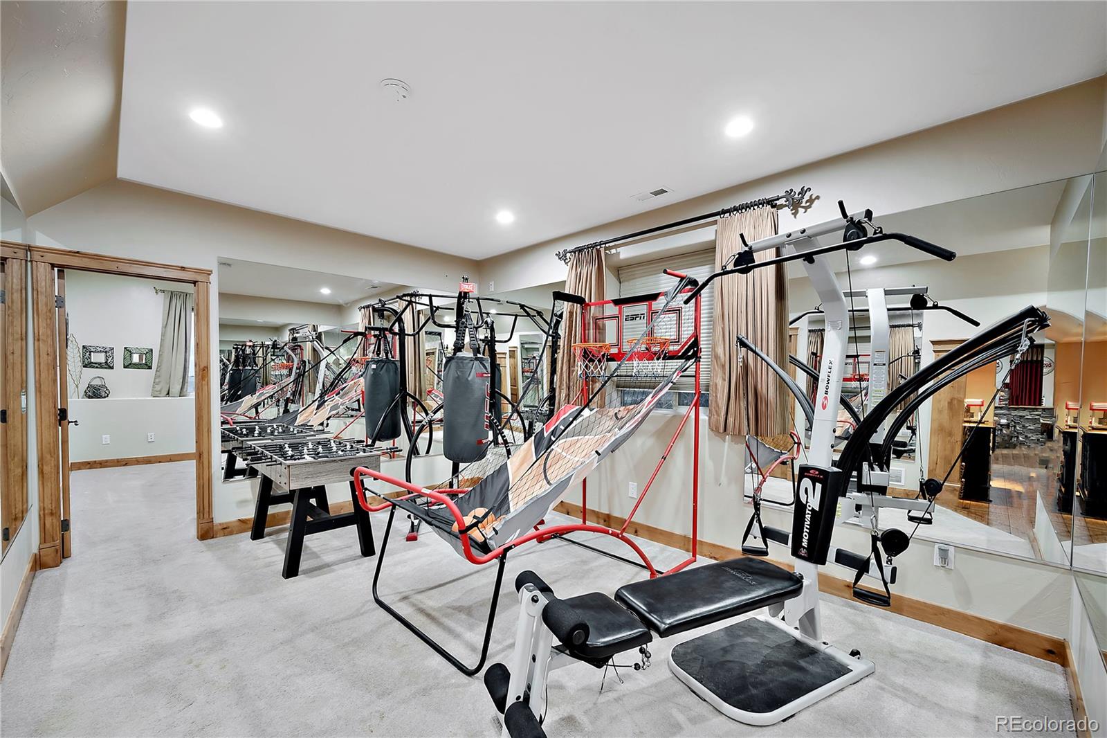 855 Gregory Circle Parker, CO 80138 - Photo 31 of 37 a view of a room with gym equipment