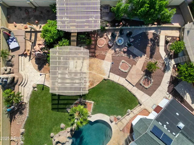a view of outdoor space yard deck patio and swimming pool