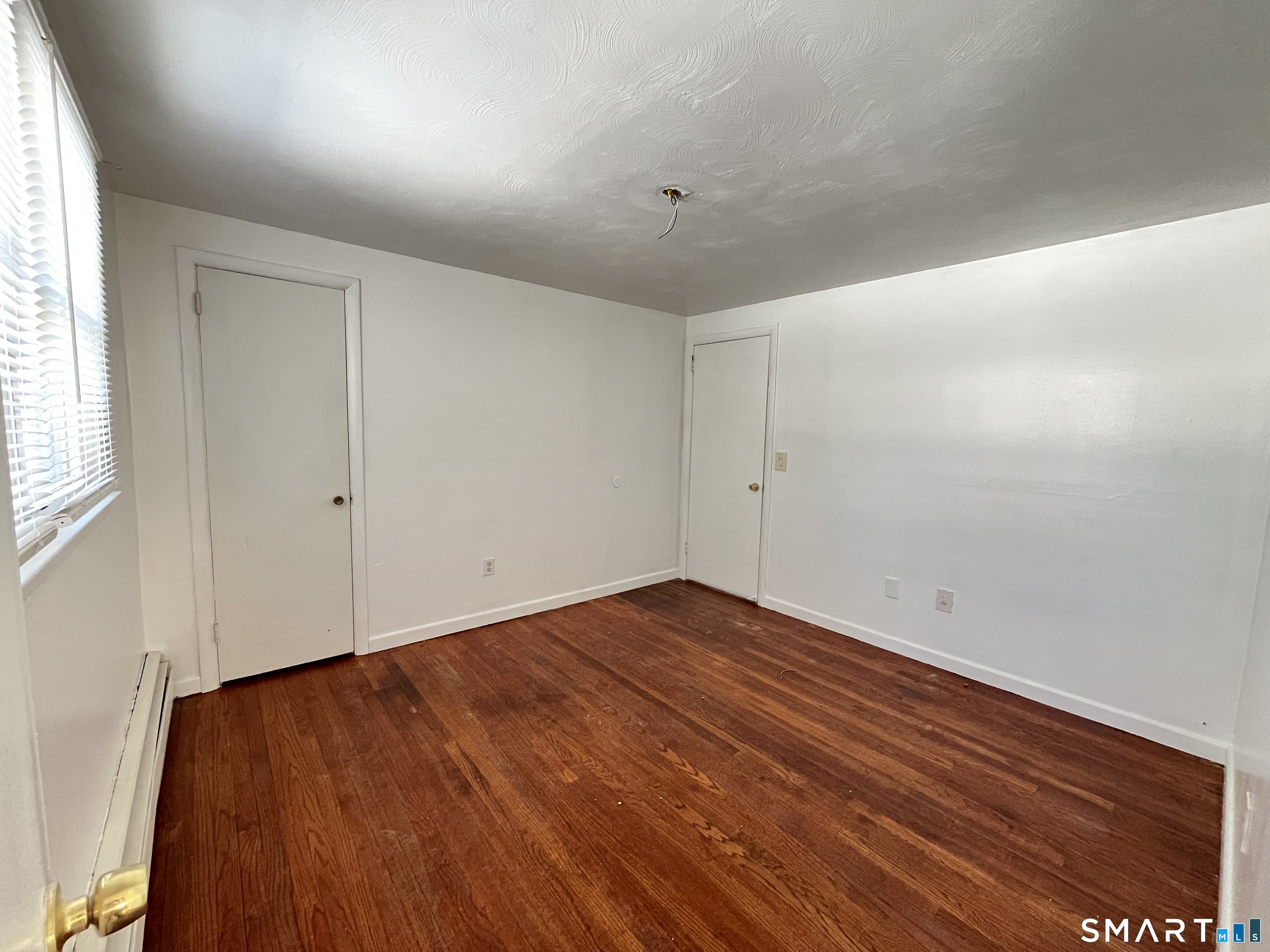wooden floor in a room