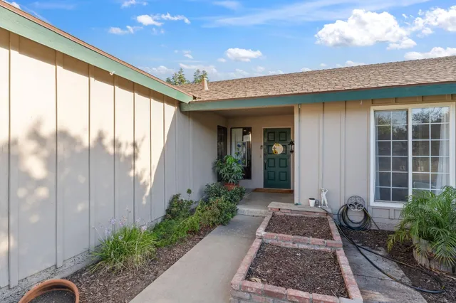 a front view of a house