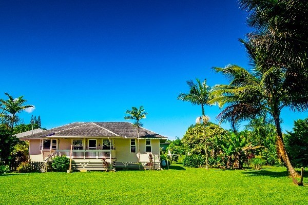418 Puuopae Road, Unit A Kapaa, HI 96746 - Photo 1 of 25 a front view of a house with a garden