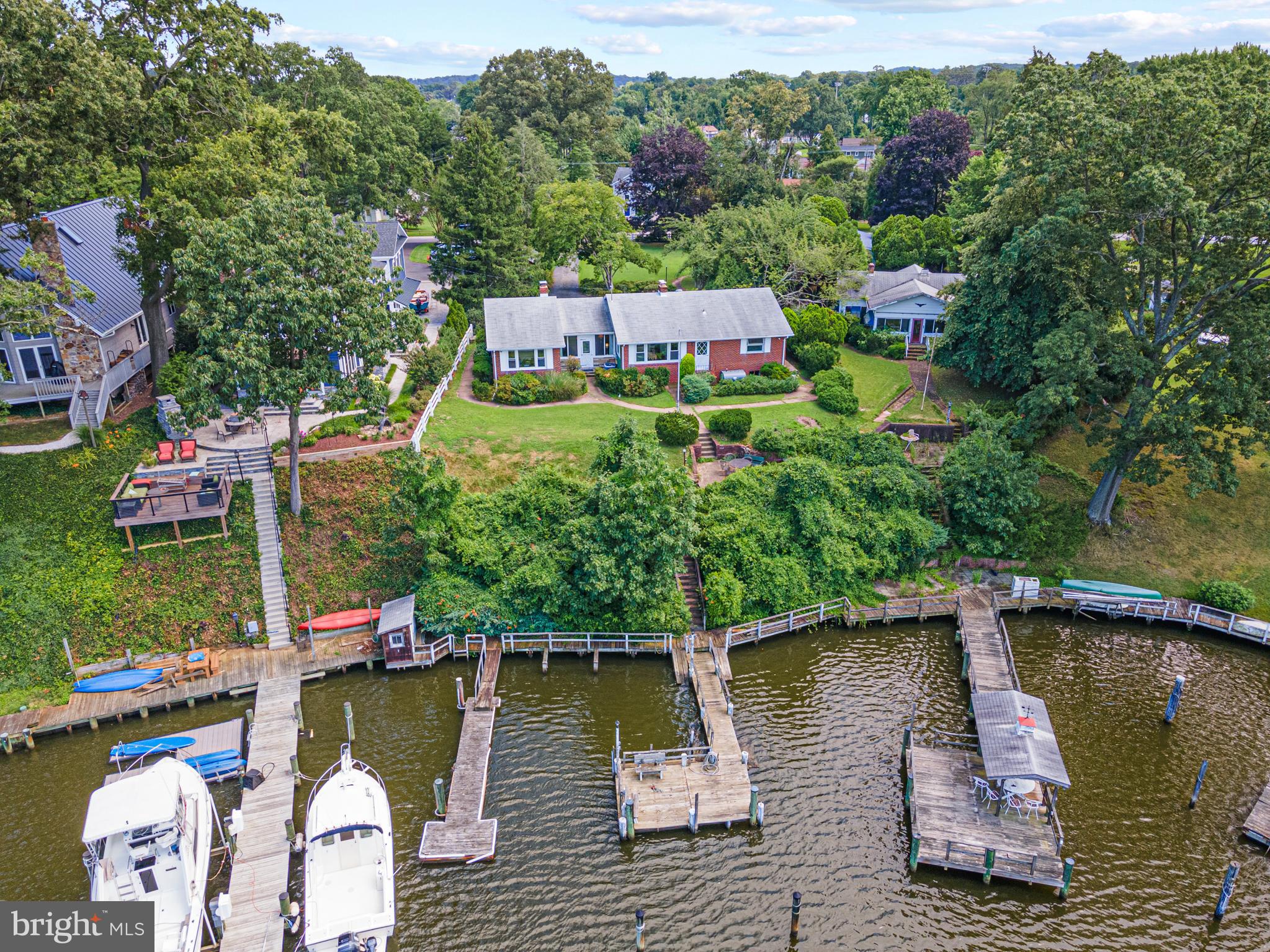 216 Riverside Road Edgewater, MD 21037 - Photo 8 of 35 Expansive elevated waterfront w/ 2 piers