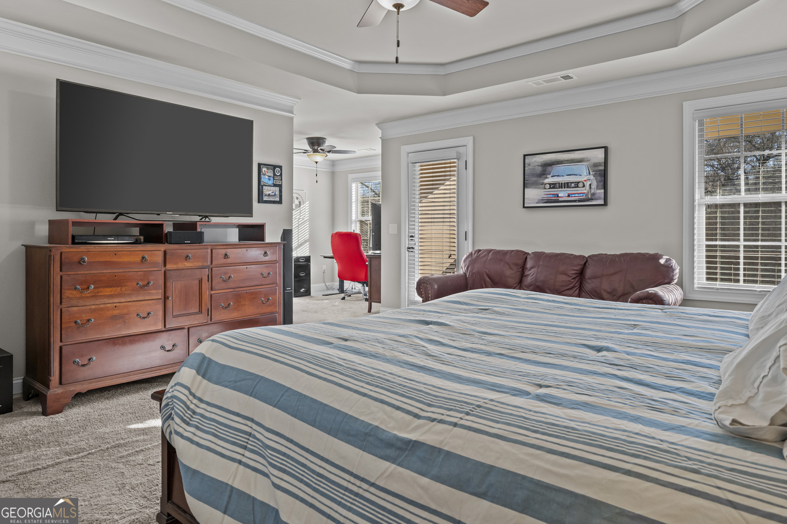 381 Township Lane Athens, GA 30606 - Photo 52 of 68 a bedroom with a bed and a flat screen tv