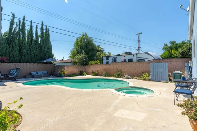 a house view with a garden space