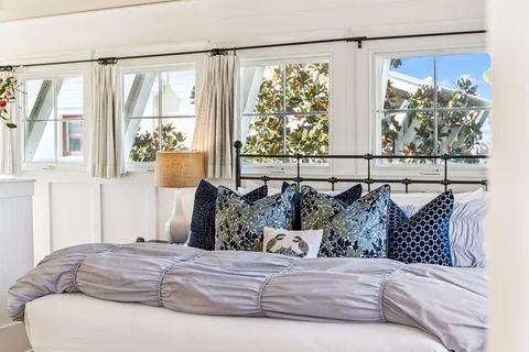 a view of a yard with an outdoor space