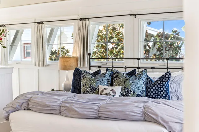 a view of a yard with an outdoor space