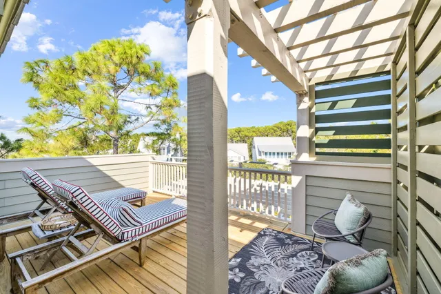a view of a yard with an outdoor space