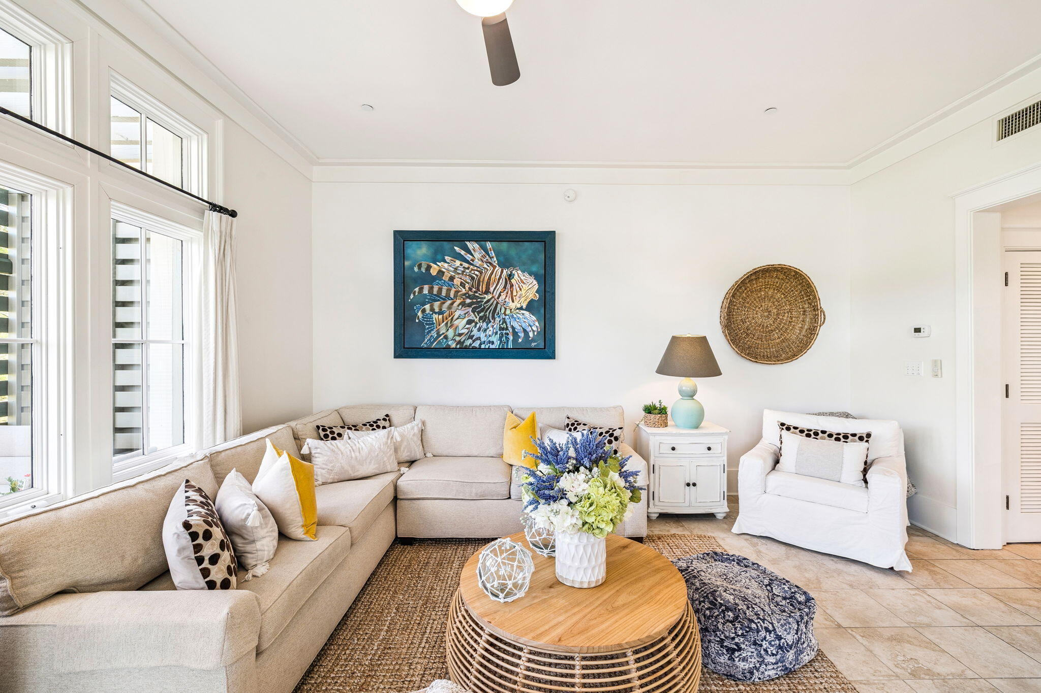 1640 East County Highway 30A, Unit 302 Santa Rosa Beach, FL 32459 - Photo 5 of 64 a living room with furniture flowerpot and window