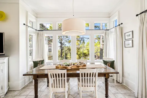 a kitchen with a sink and counter top space