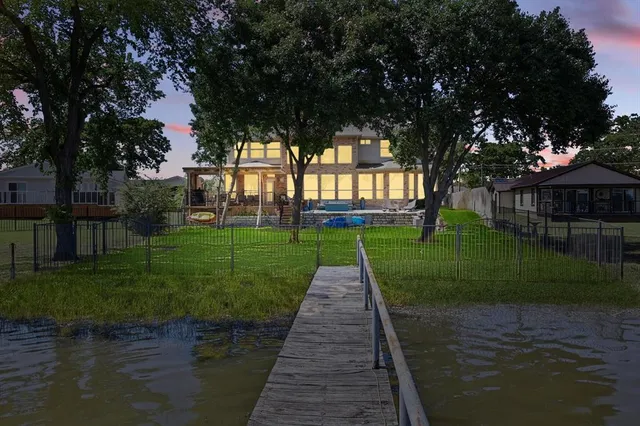 a park with large trees
