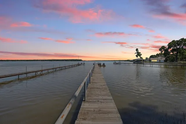 a view of outside space and a lake view