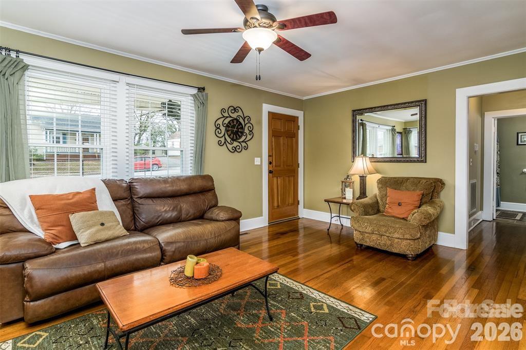 1004 Valley Street Kannapolis, NC 28081 - Photo 2 of 18 a living room with furniture and a large window