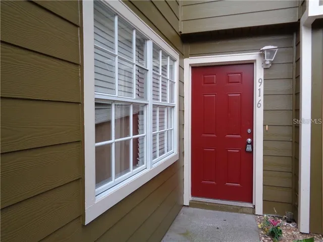 a view of front door