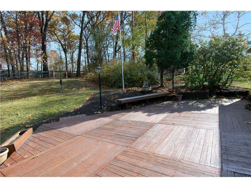 1582 Bellmonte Road Franklin Park, PA 15237 - Photo 16 of 20 Yard/Garden. Private deck with a beautiful view of the one acre yard!