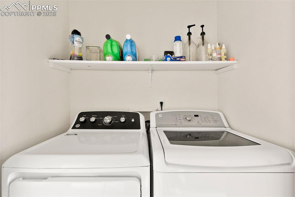 4573 Prestige Point Colorado Springs, CO 80906 - Photo 28 of 31 Washroom featuring independent washer and dryer