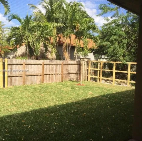 a backyard of a house