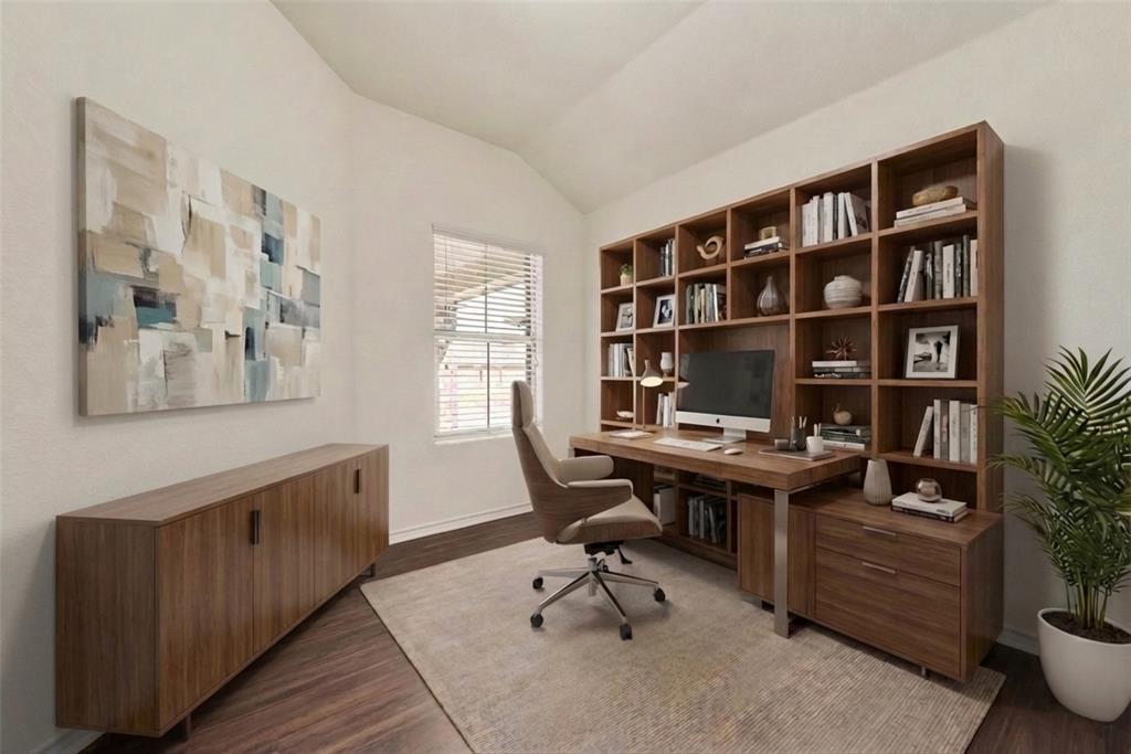 5117 Grayson Ridge Drive Fort Worth, TX 76179 - Photo 4 of 36 a view of a workspace with furniture and a window