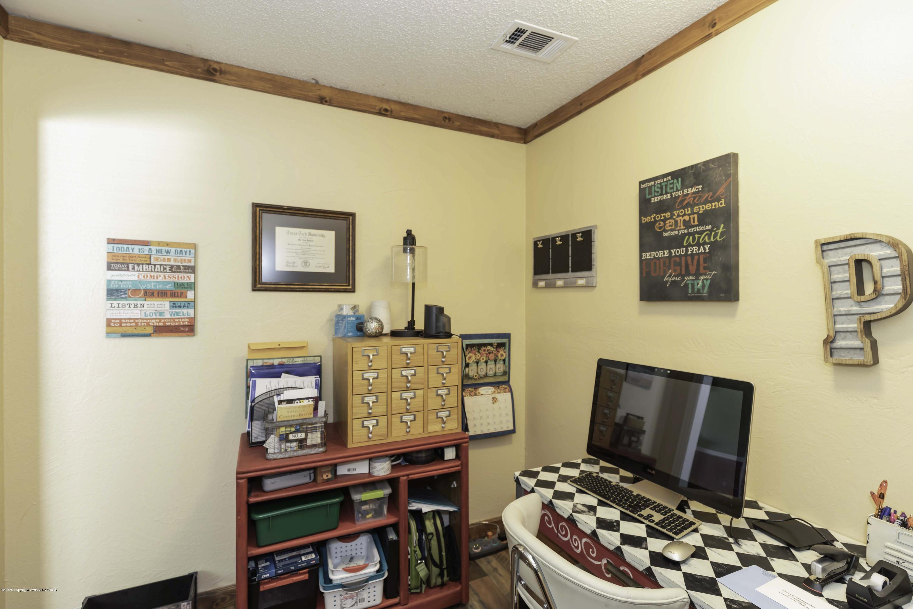 4013 South Travis Street Amarillo, TX 79110 - Photo 40 of 40 a view of a workspace with furniture