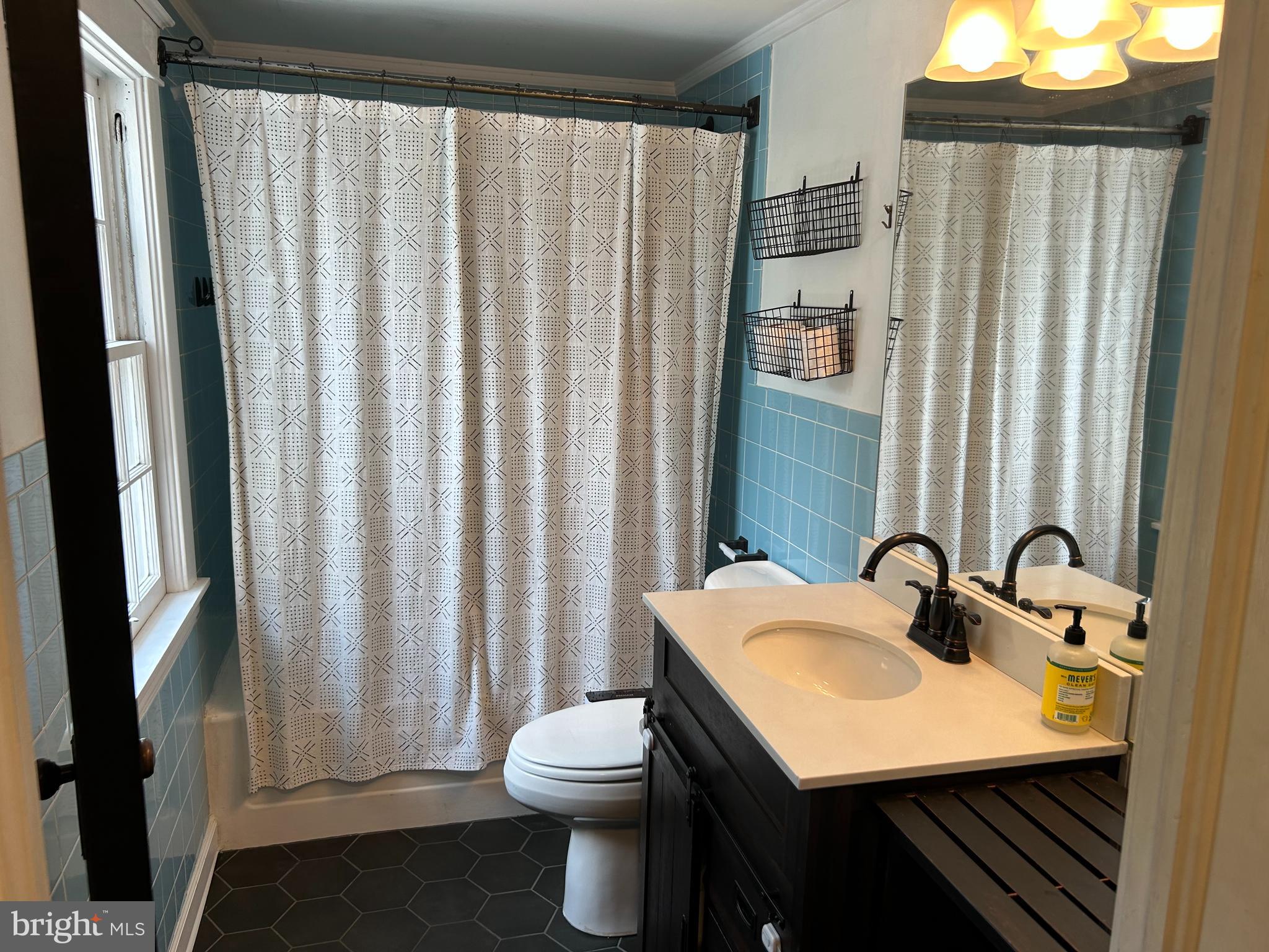 1175 Felton Road Red Lion, PA 17356 - Photo 10 of 16 a bathroom with a sink a toilet and shower curtain
