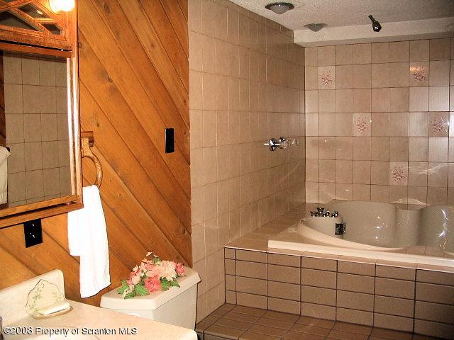 0 Spring Hill Road Sterling, PA 18463 - Photo 15 of 24 a bathroom with a sink and mirror with bathtub