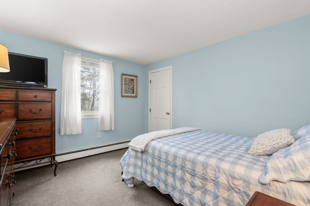 19 Overlook Road Holbrook, MA 02343 - Photo 24 of 42 a bedroom with a bed and a flat tv screen