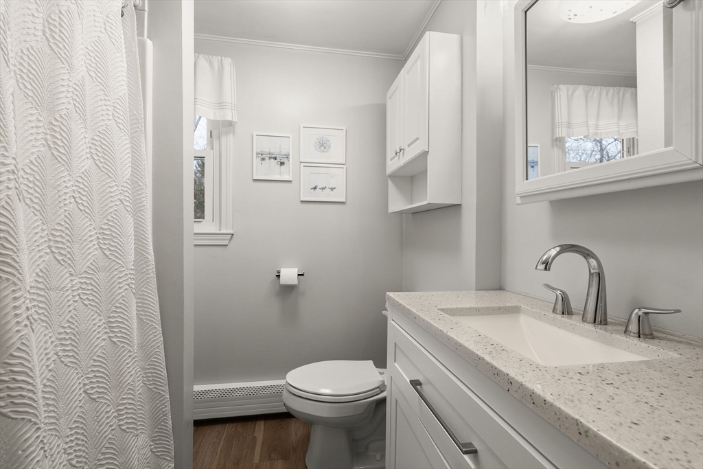 19 Overlook Road Holbrook, MA 02343 - Photo 29 of 42 a bathroom with a granite countertop sink toilet and shower