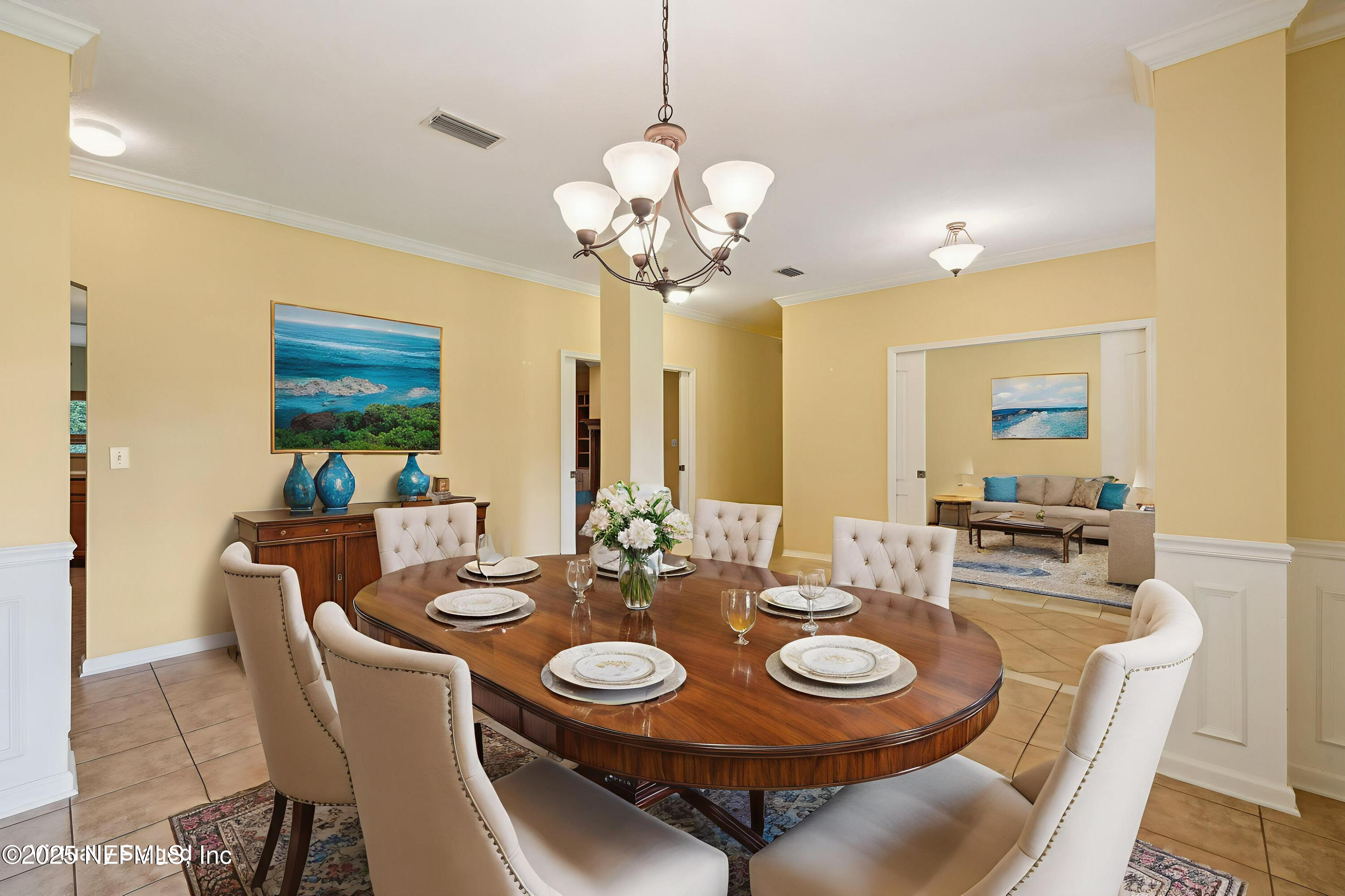 5802 Manning Cemetery Road Jacksonville, FL 32234 - Photo 9 of 117 a view of a dining room with furniture and chandelier