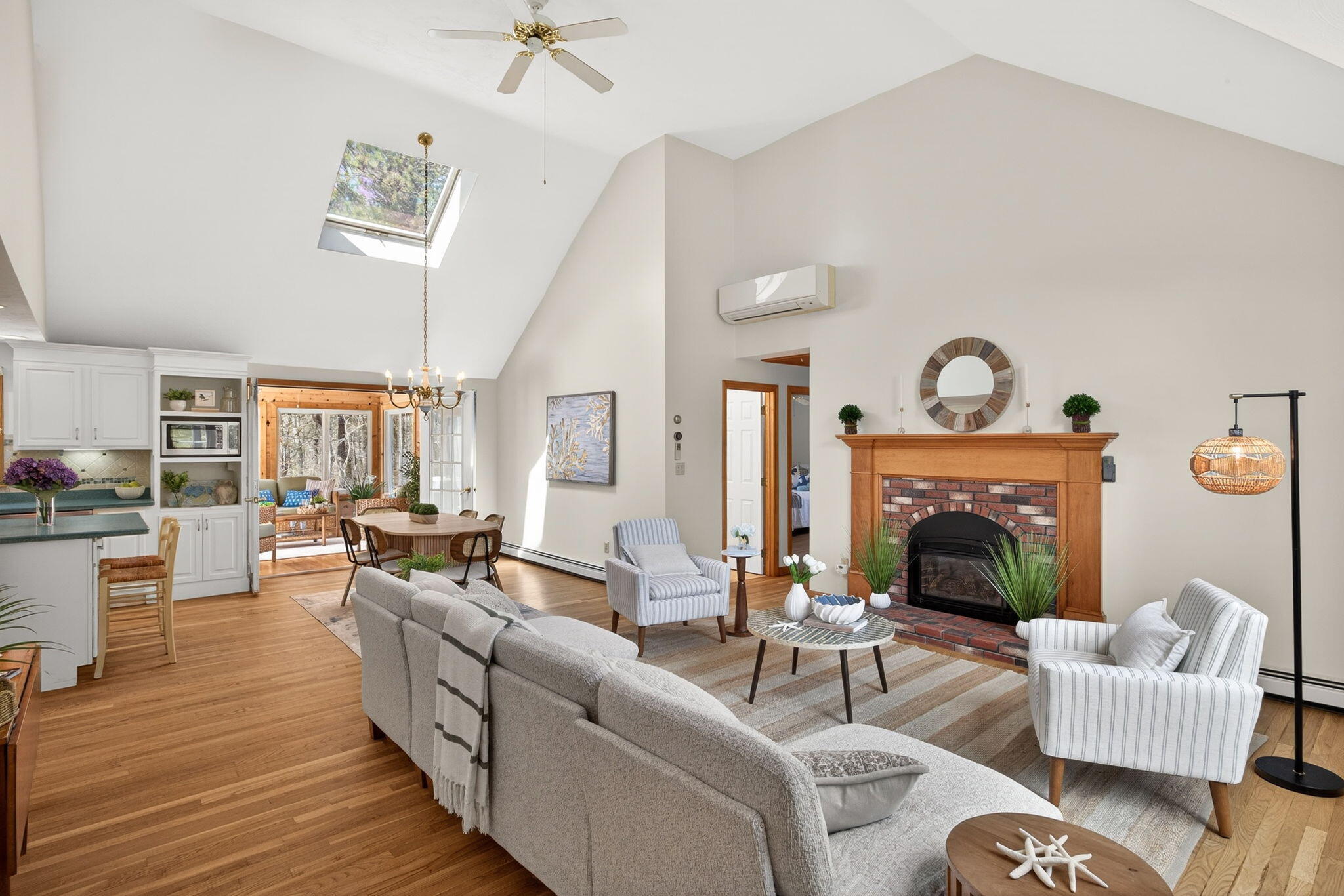 23 Dundee Circle Harwich, MA 02645 - Photo 5 of 33 a living room with furniture and a fireplace