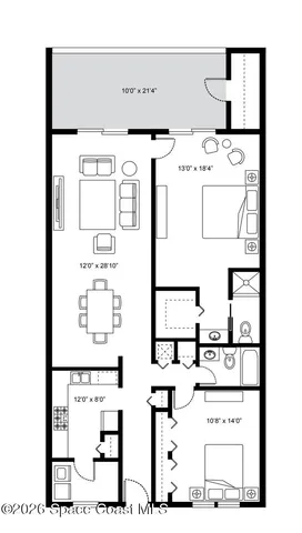 $3,300 | 8500 Ridgewood Avenue, Unit 304, Cape Canaveral, FL 32920