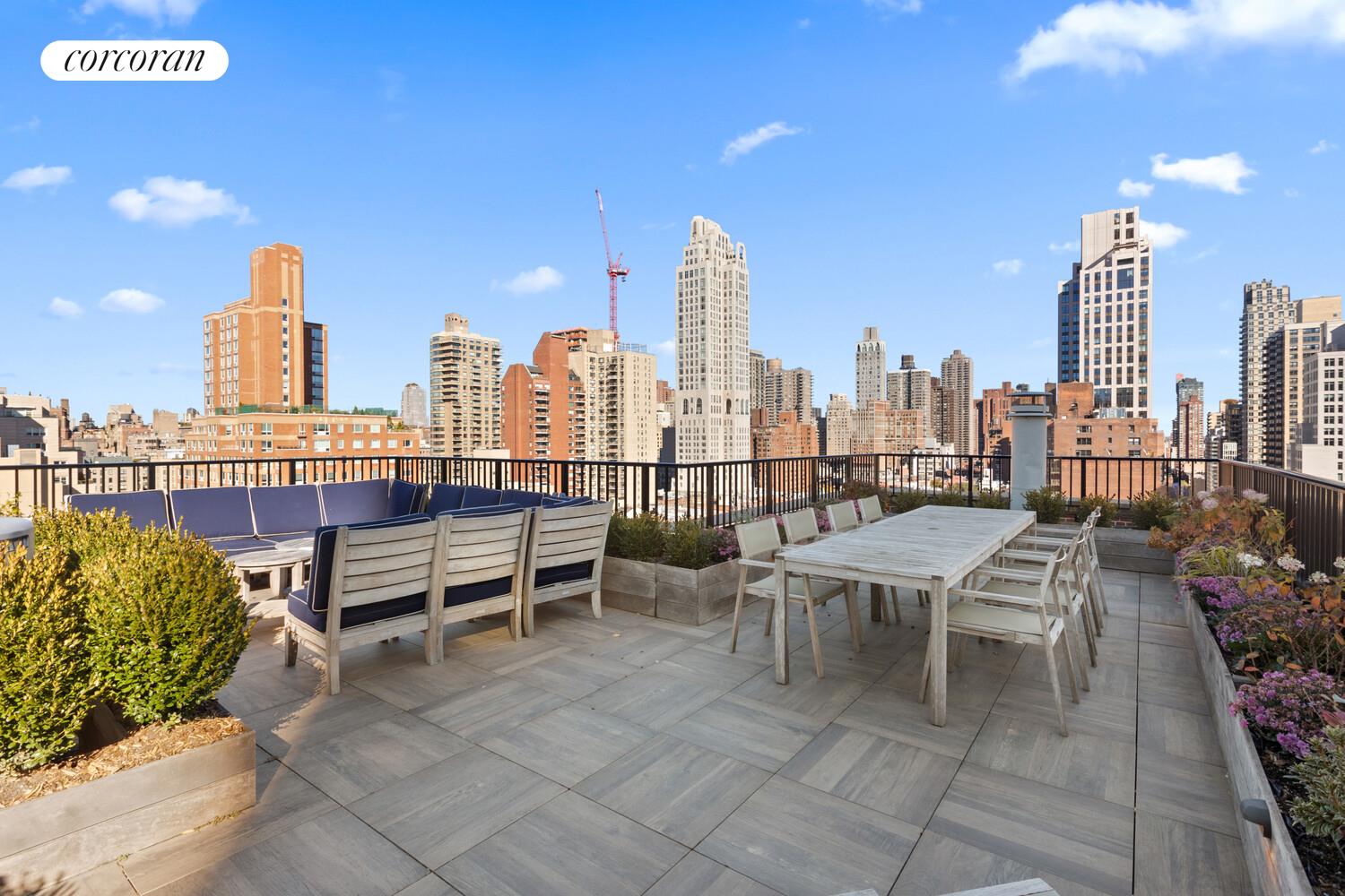 239 East 79th Street, Unit 12K Manhattan, NY 10075 - Photo 10 of 14 a view of a terrace with sitting area