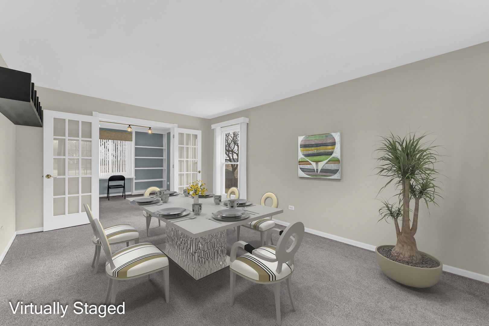 6063 Morningside Court Gurnee, IL 60031 - Photo 2 of 58 a dining room with furniture and a large window