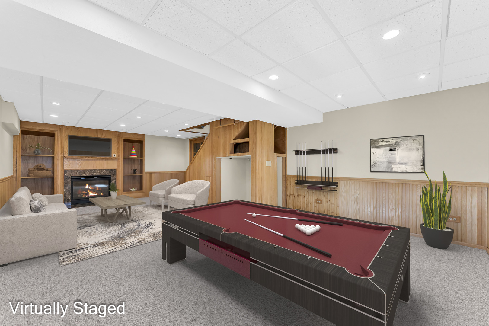 6063 Morningside Court Gurnee, IL 60031 - Photo 35 of 58 a room with furniture and a flat screen tv