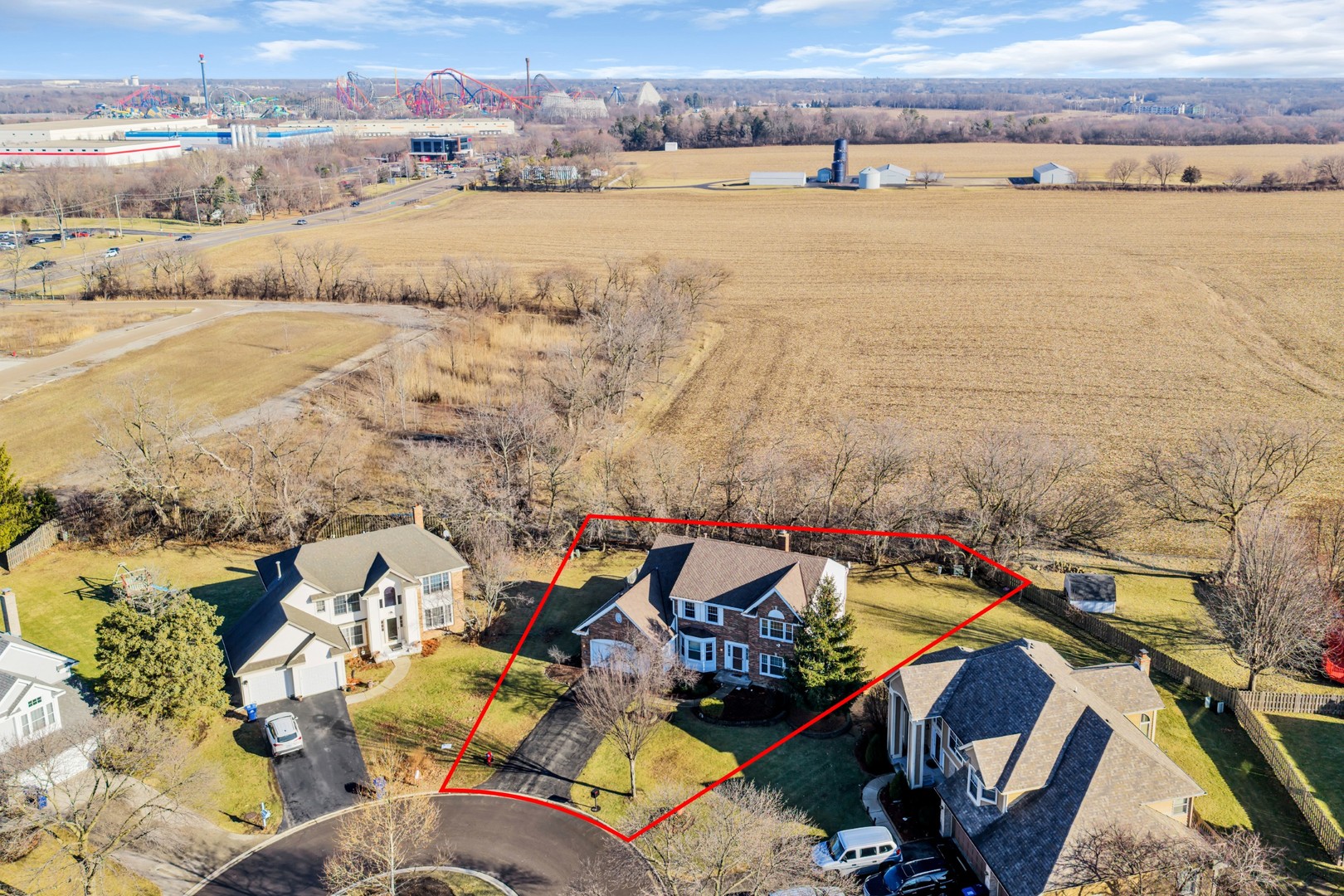 6063 Morningside Court Gurnee, IL 60031 - Photo 55 of 58 an aerial view of ocean and residential houses with outdoor space