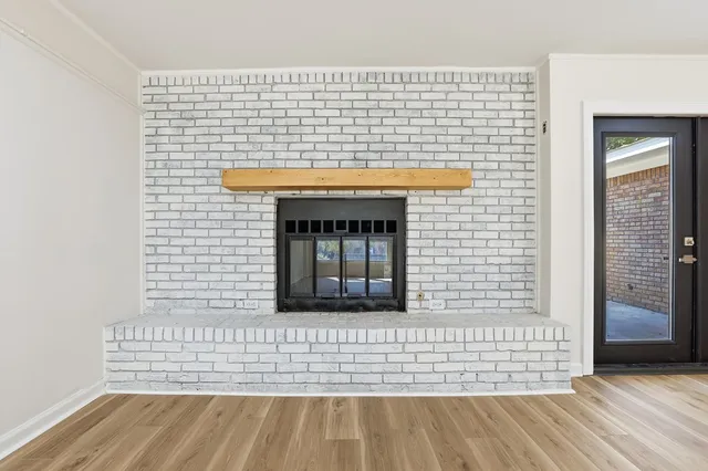 front view of a house with a door