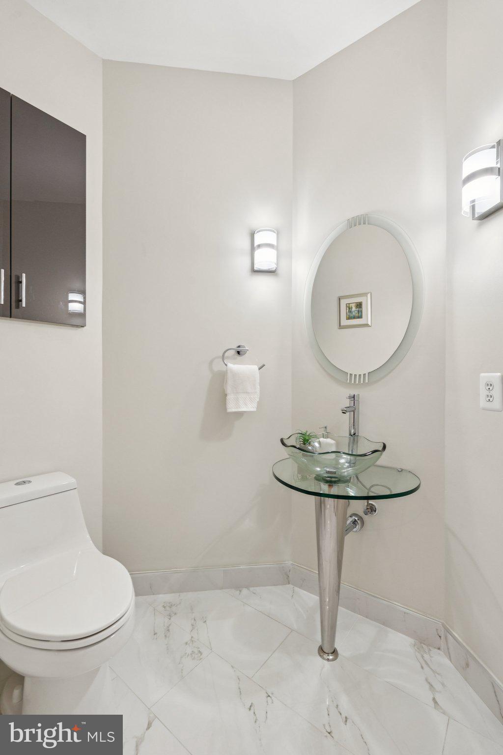 12213 Windsor Hall Way Herndon, VA 20170 - Photo 20 of 64 a bathroom with a toilet a sink and a mirror