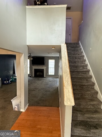 7402 Walton Hill Fairburn, GA 30213 - Photo 3 of 11 a view of an entryway with wooden floor