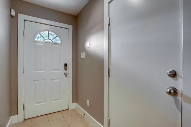 a view of an entryway door
