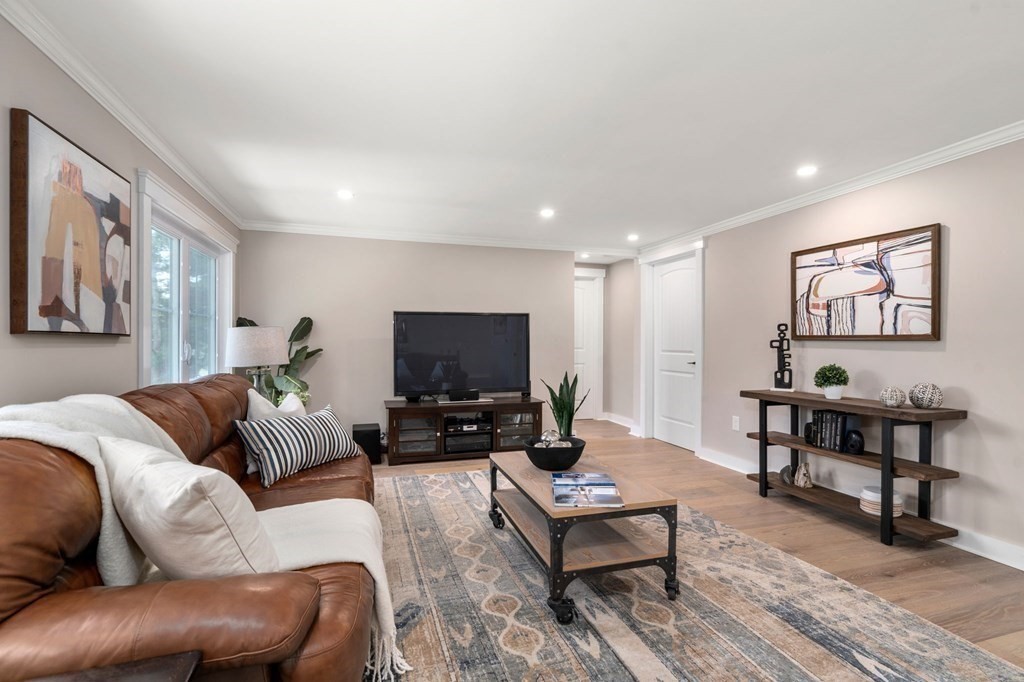35 Longmeadow Road Medfield, MA 02052 - Photo 14 of 41 a living room with furniture and a flat screen tv