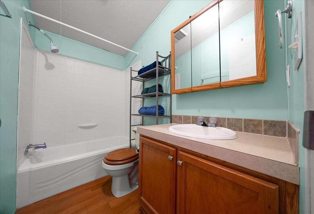 19189 Southwest 29th Street Dunnellon, FL 34432 - Photo 33 of 34 a bathroom with a sink a toilet and a bathtub