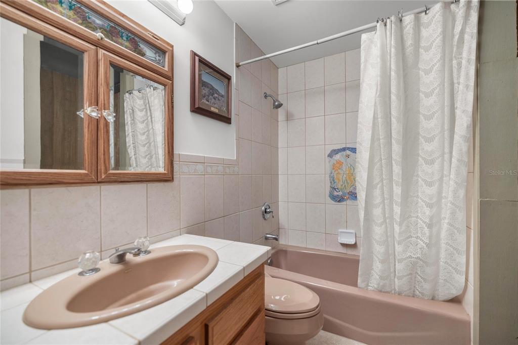4559 West Dunklin Street Dunnellon, FL 34433 - Photo 29 of 65 a bathroom with a sink toilet and shower